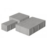 Тротуарная плитка Нобетек Новый город 1НГ4ф Светло-серая