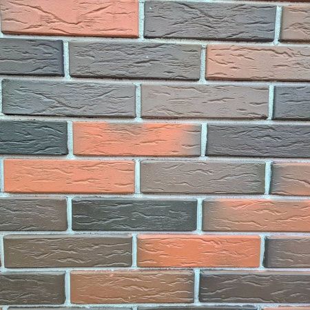 Облицовочный кирпич Пятый элемент одинарный 1НФ полнотелый Баварская кладка Регенсбург рустикатор