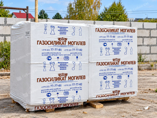 Блок газоcиликатный ГК Газосиликат 600х400х250 стеновой, D600